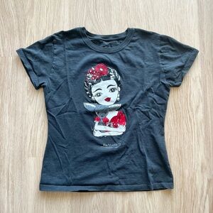 Graphic Girl and Dog T-shirt